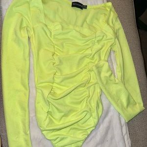 Akira Body Suit NEON green Top